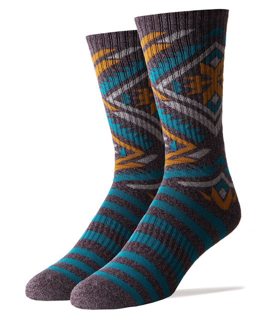 Blue Peak | Men's Premium Cotton Crew Athletic Socks