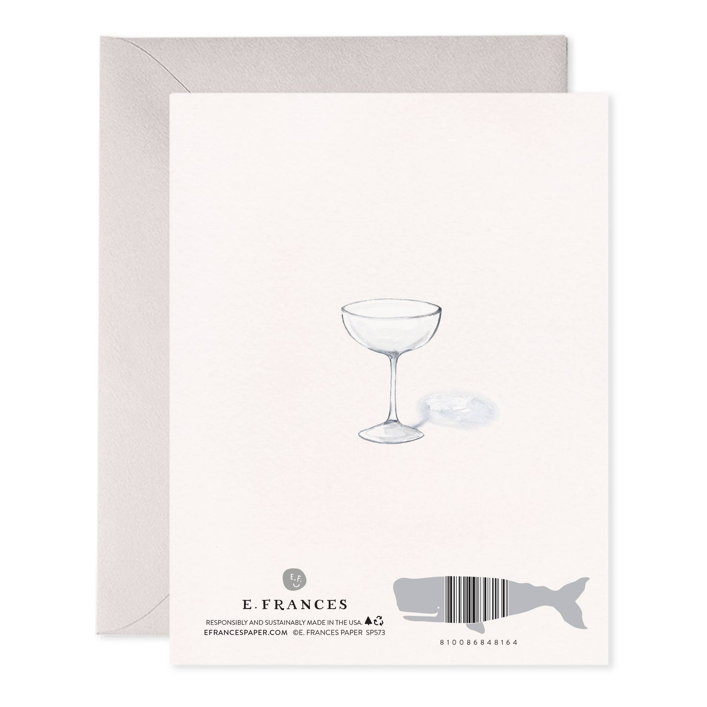 Champagne Tower Wedding Card