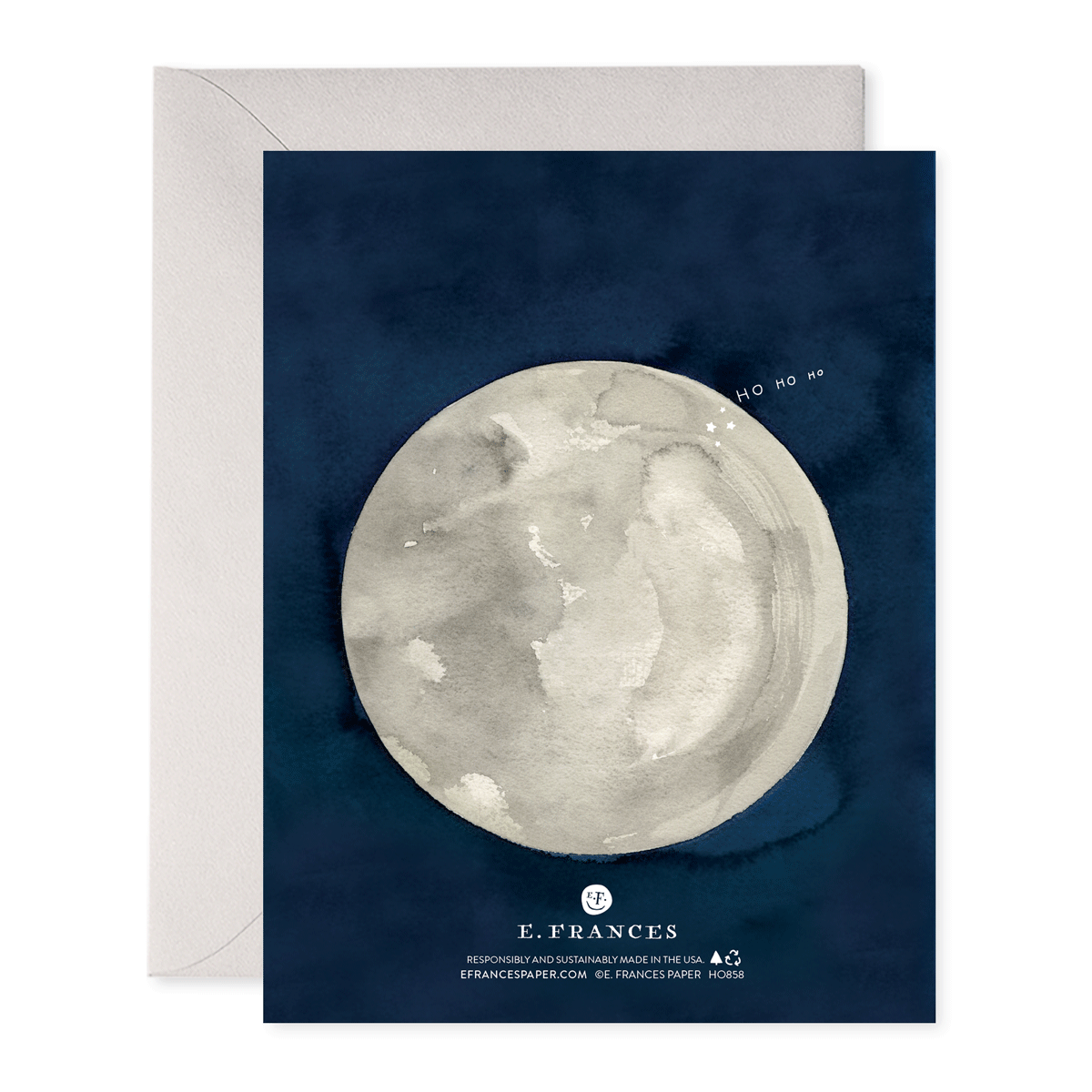 Santa Moon Card