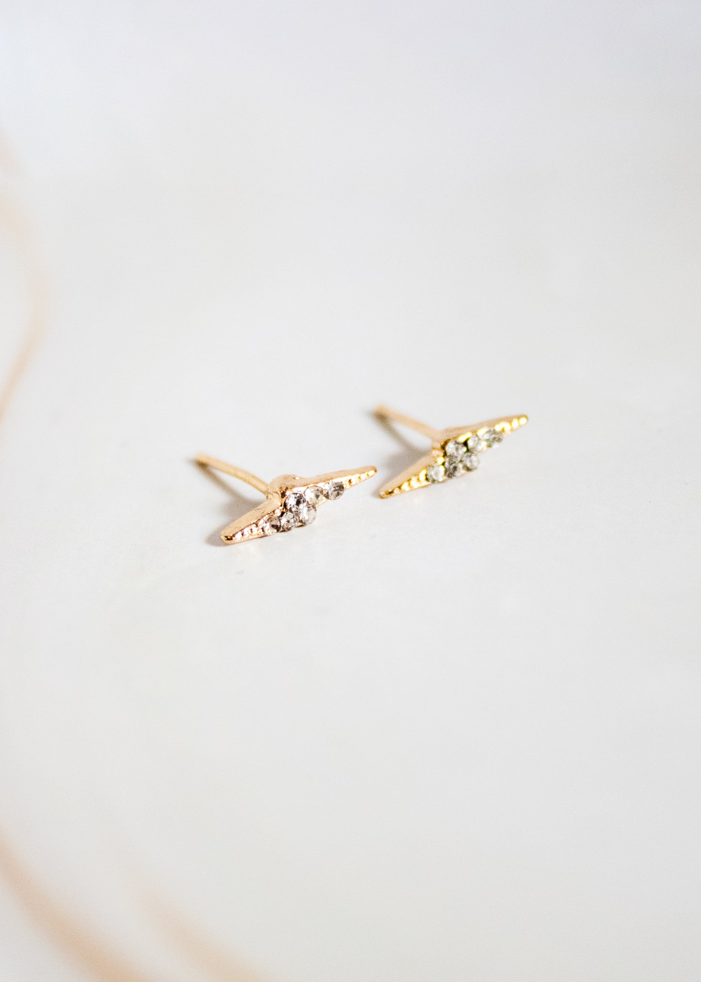 Sparkle Bolt Post Earrings