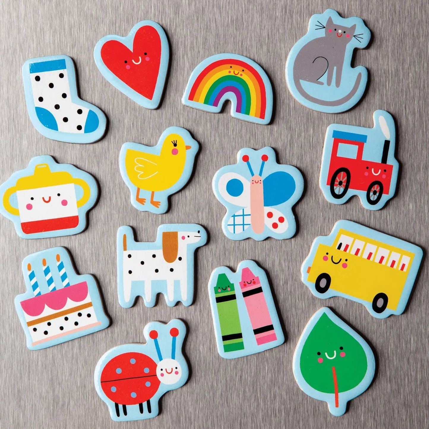 Baby's First Words Wooden Magnetic Shapes