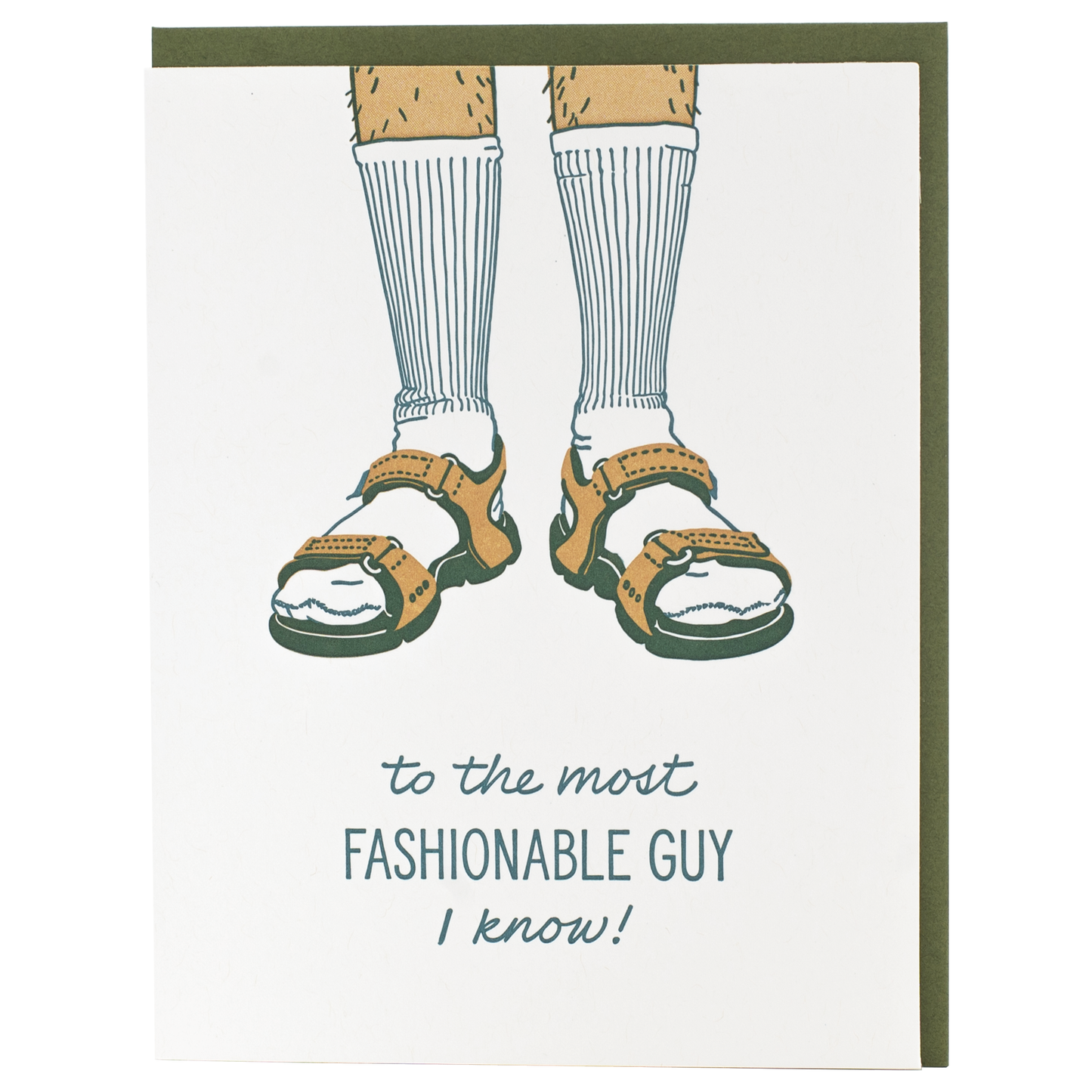 Socks & Sandals Father's Day Card