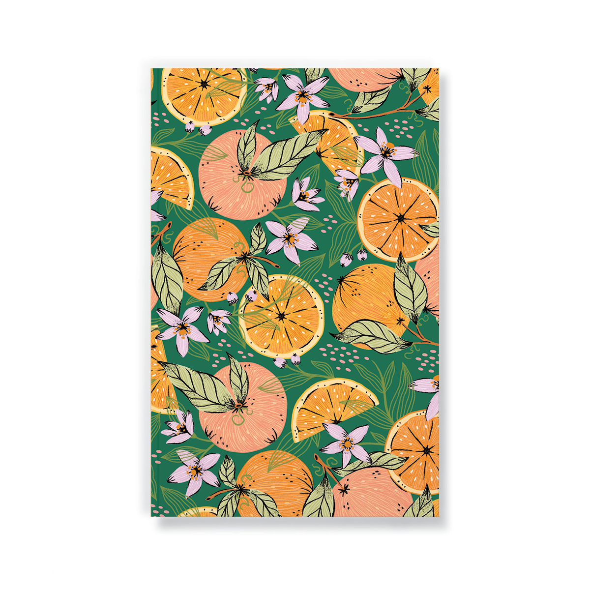 Orange Orchard Layflat Notebook