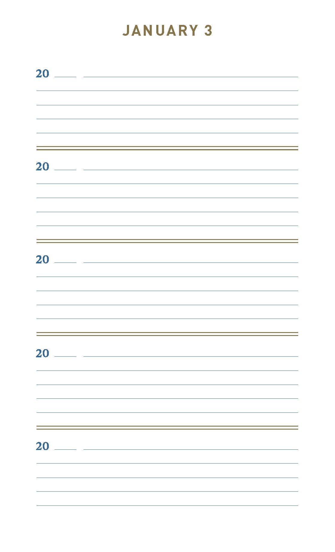 One Line A Day Journal