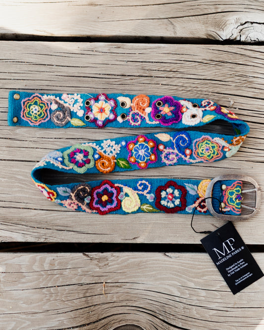 Happy Day Embroidered Belt