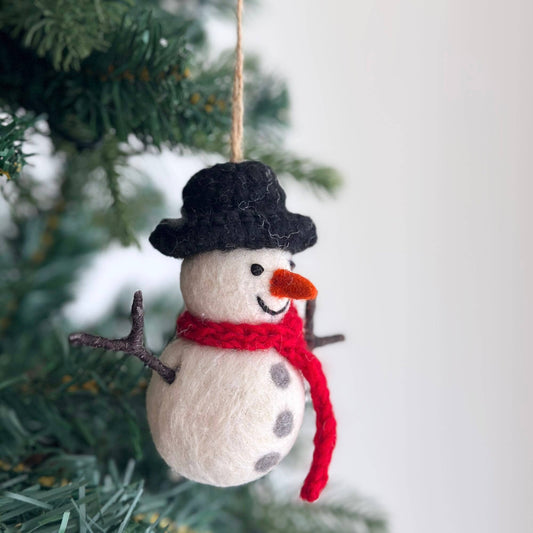 Felt Snowman Ornament