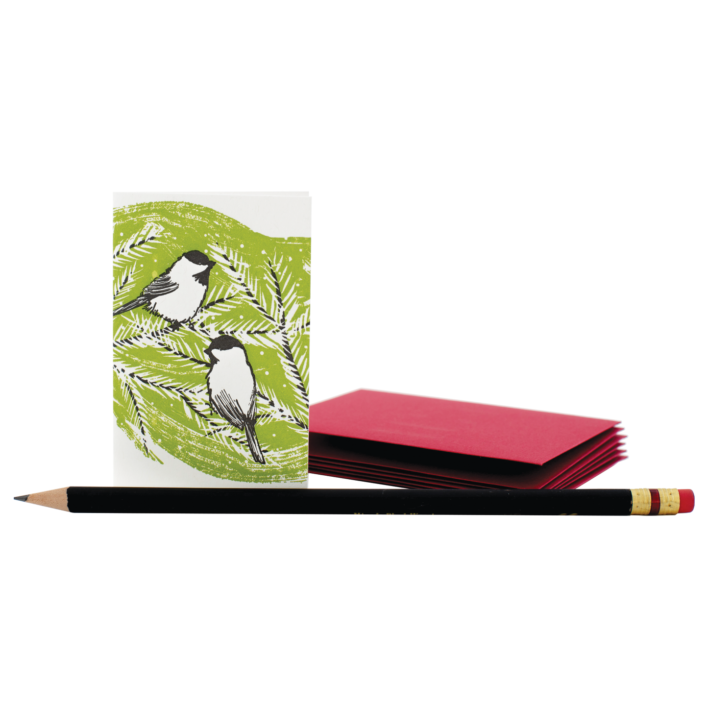 Mini Winter Chickadees Enclosure Card