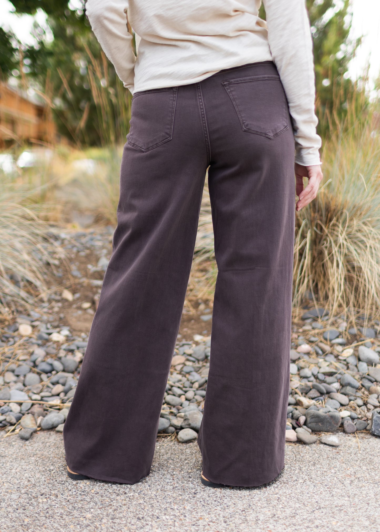 Fiona Raw Edge High Rise Jean in Mocha | Dear John