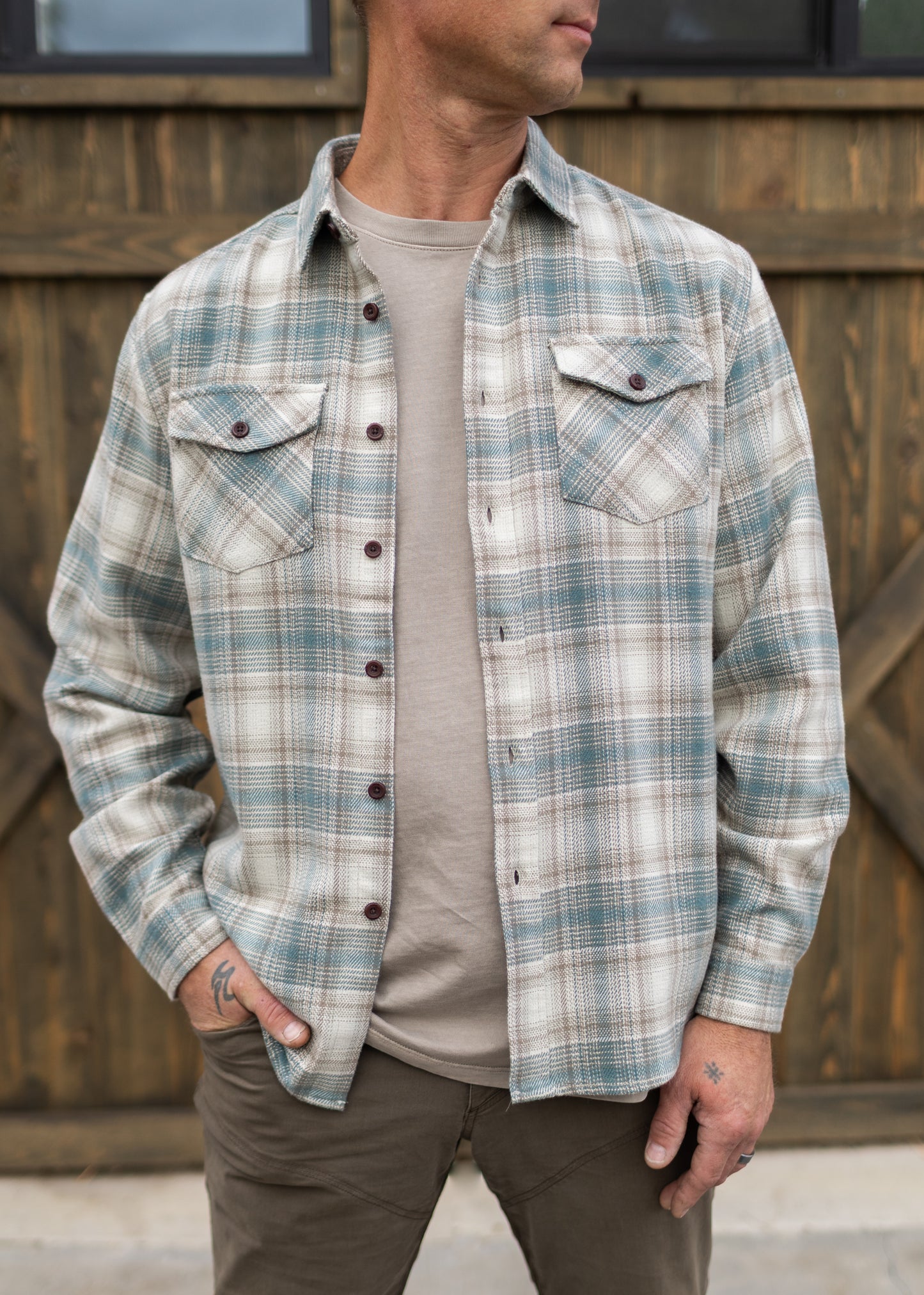 Sierra Flannel in Atlantic | Katin