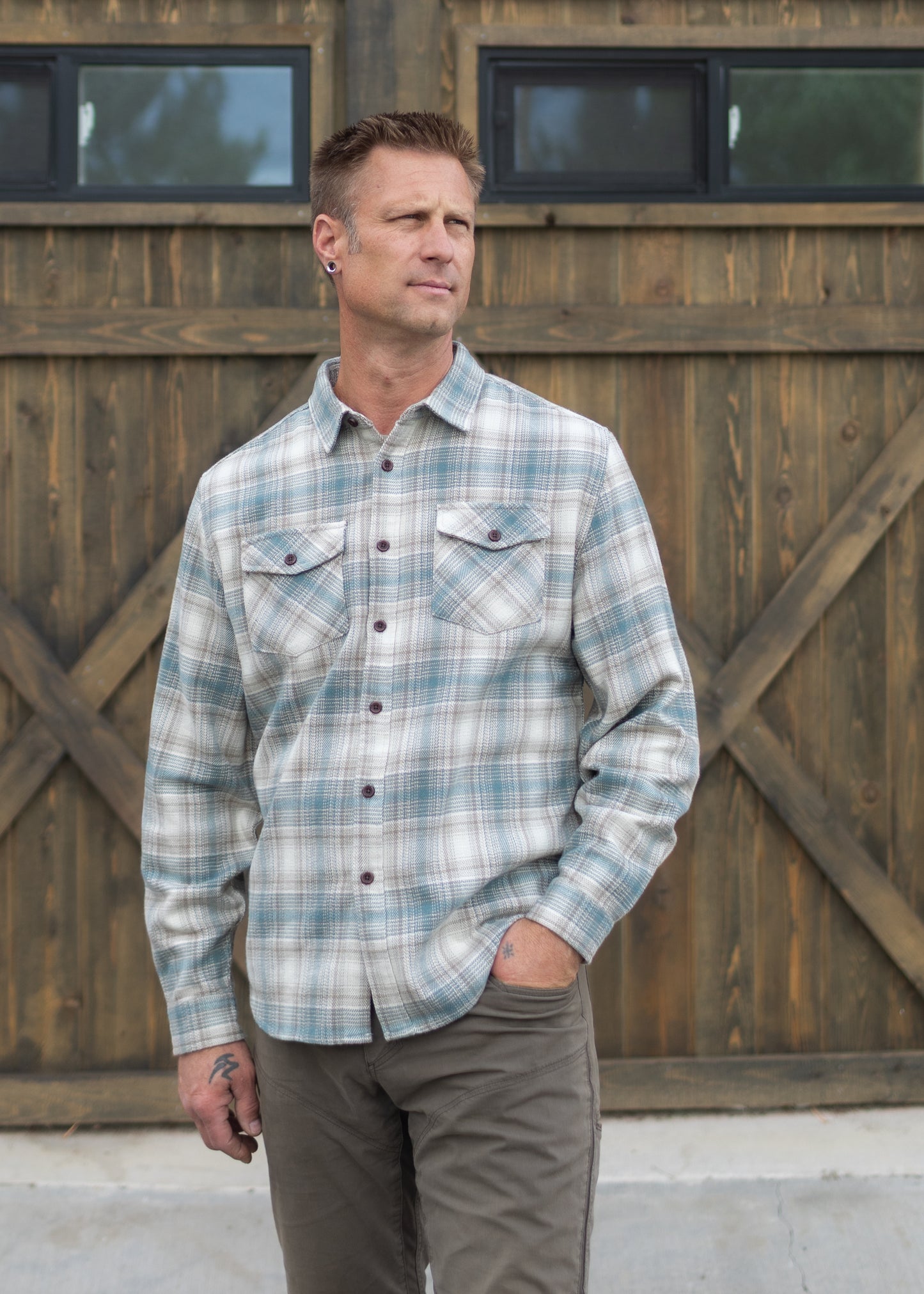 Sierra Flannel in Atlantic | Katin