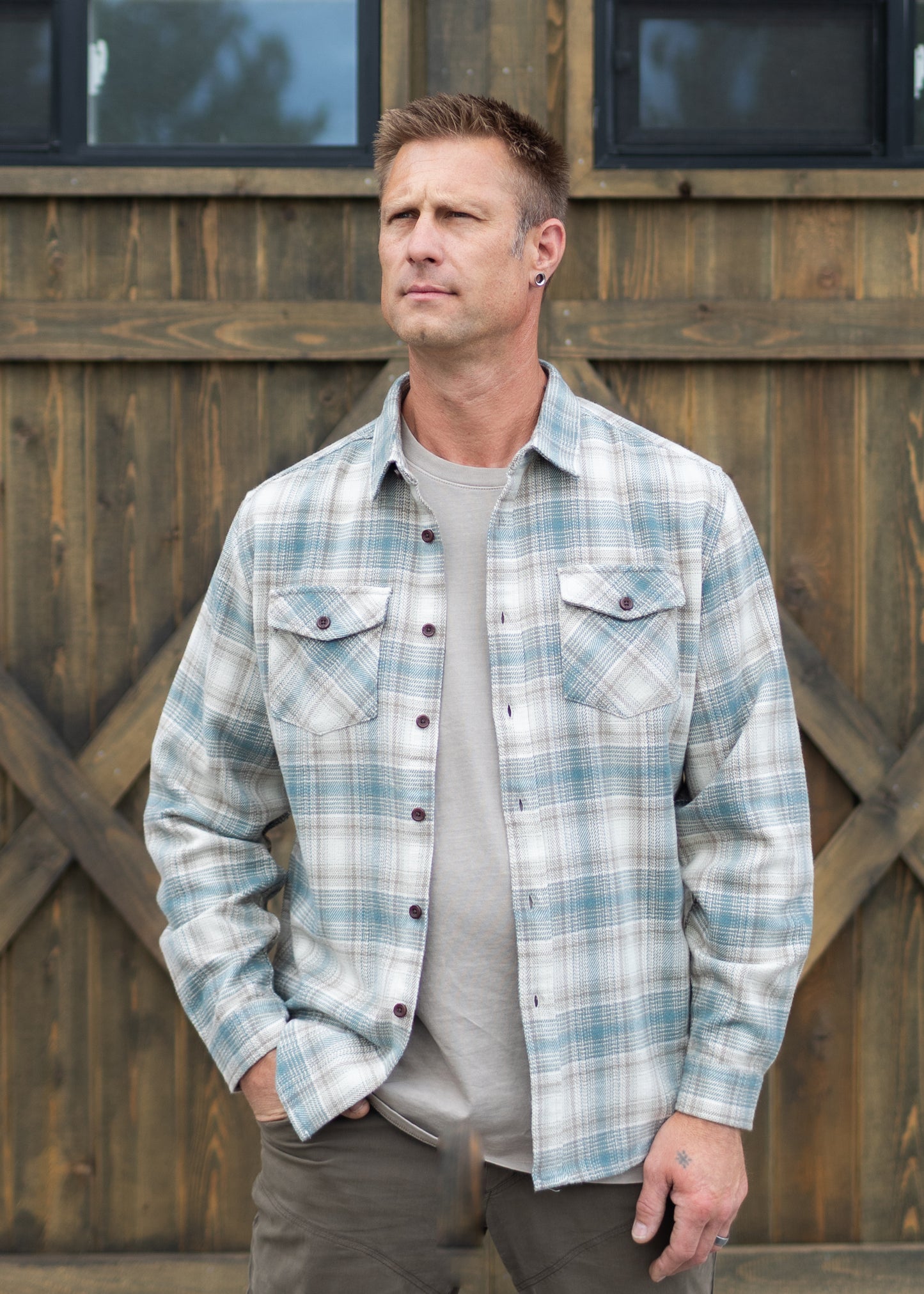 Sierra Flannel in Atlantic | Katin