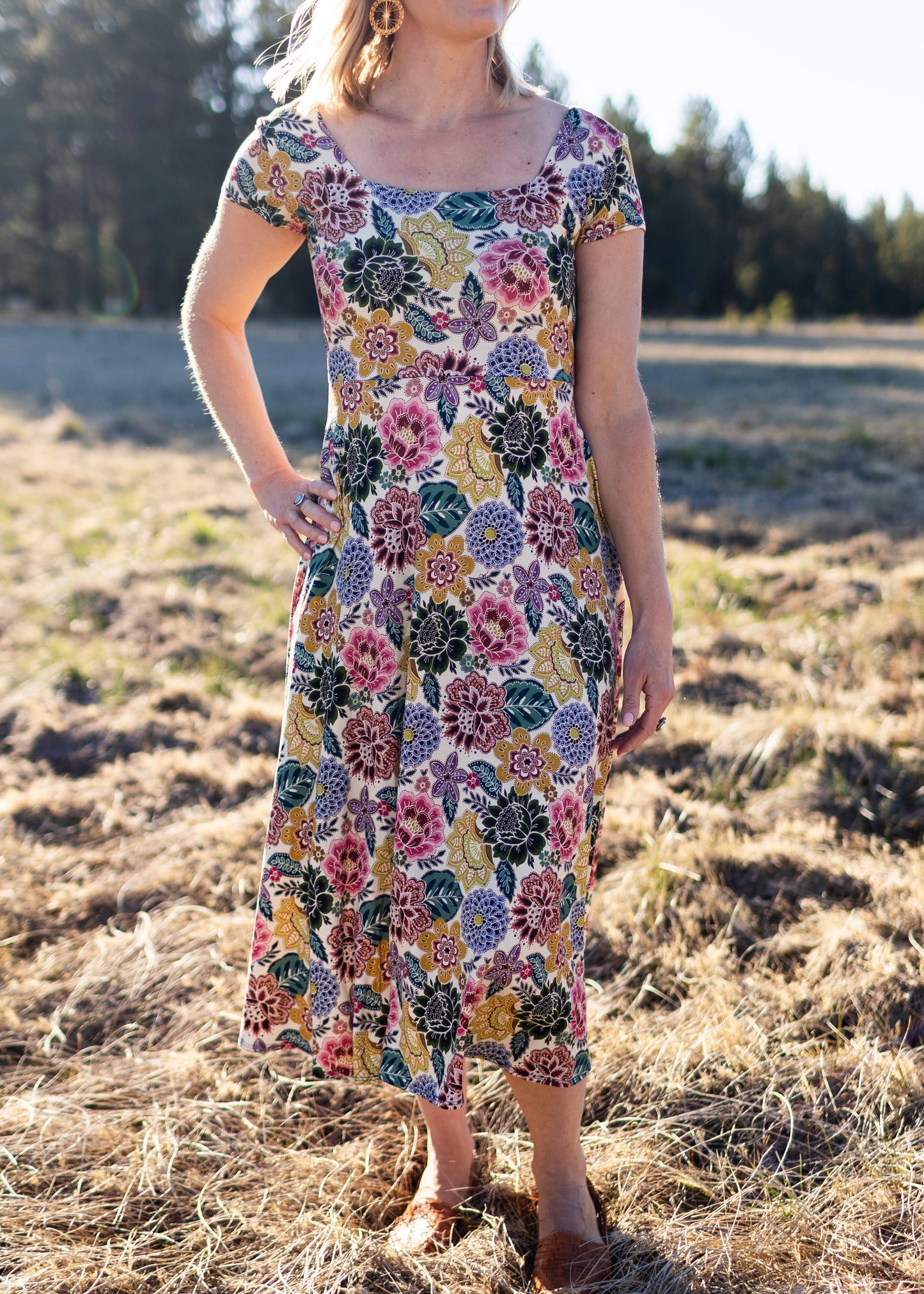 Bridgette Dress in Vintage Floral Print | Salaam
