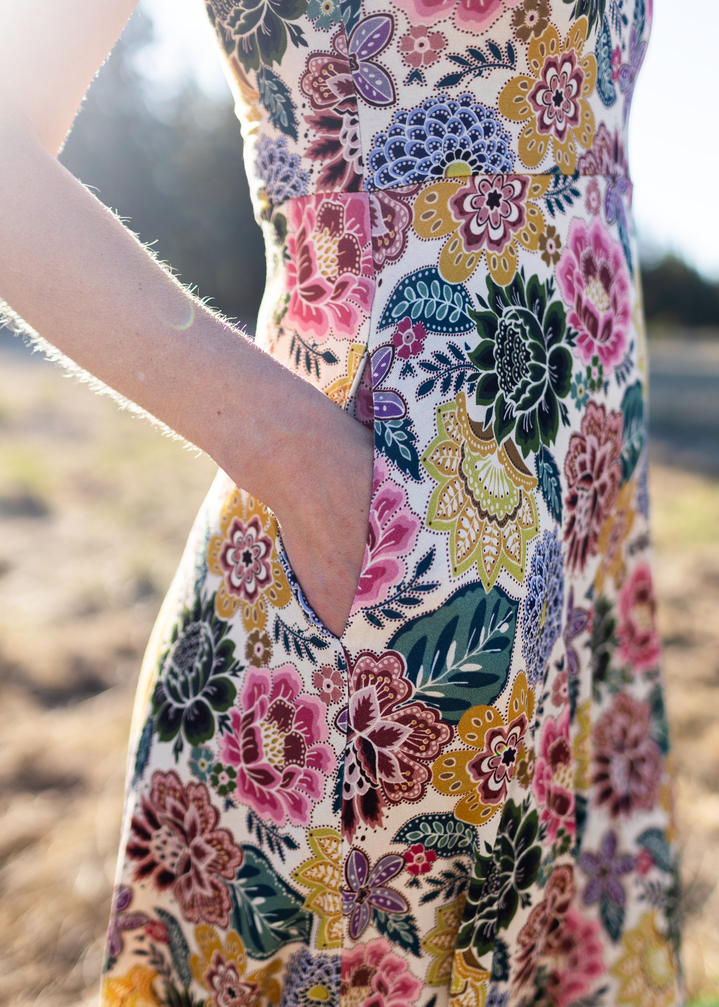 Bridgette Dress in Vintage Floral Print | Salaam
