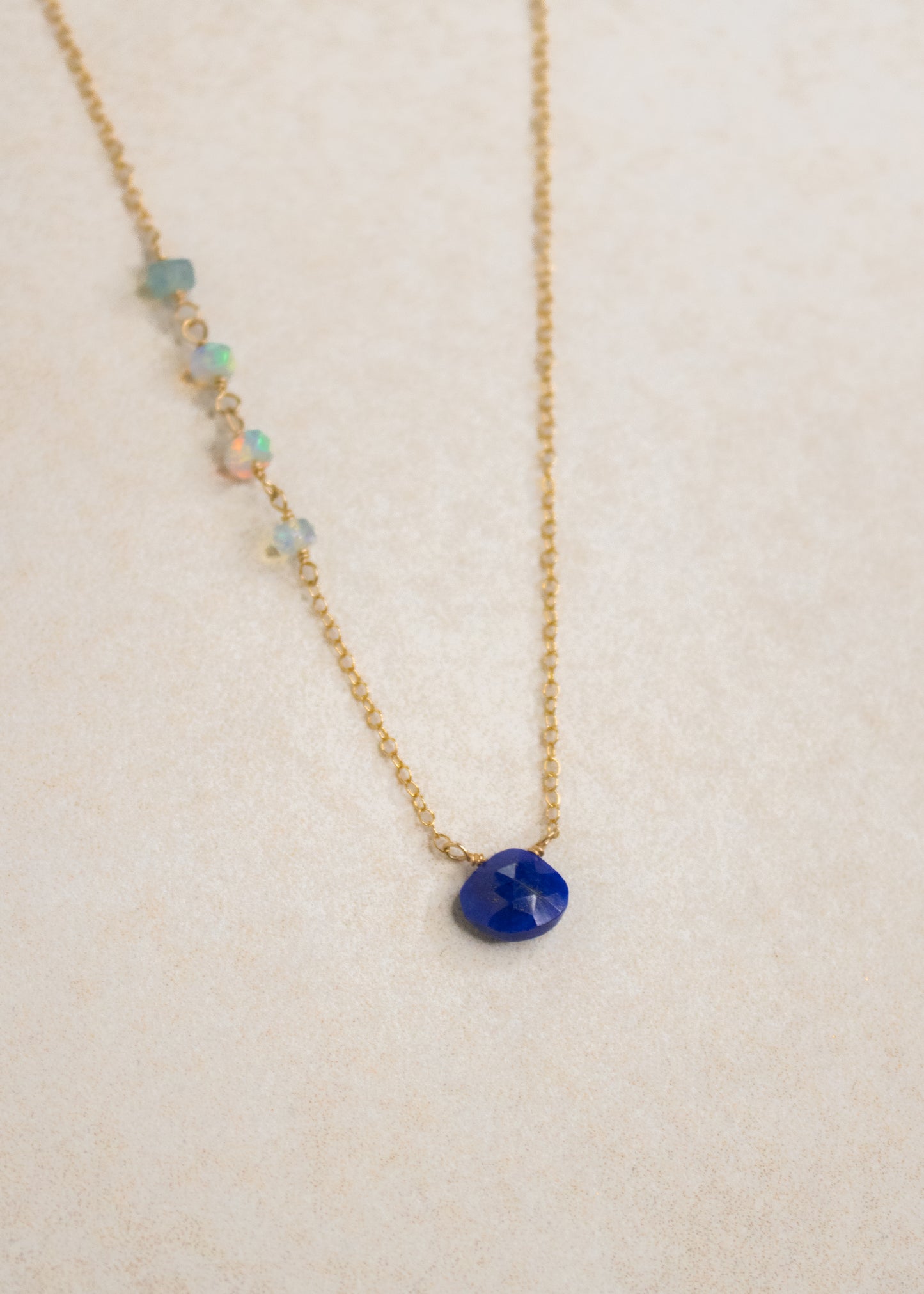 Lapis Opal Necklace | Flying Lizard