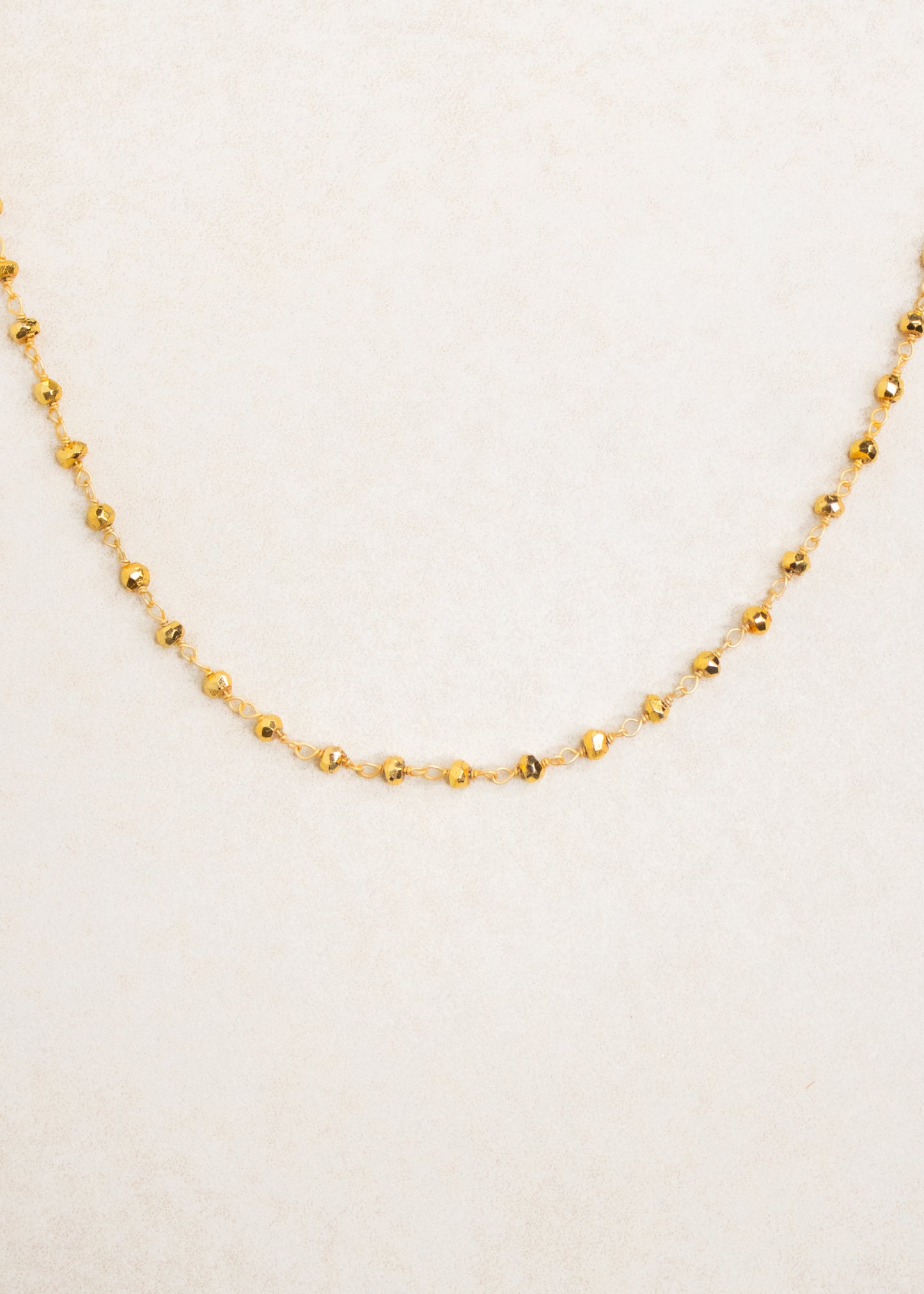 Gold Pyrite Necklace | Flying Lizard