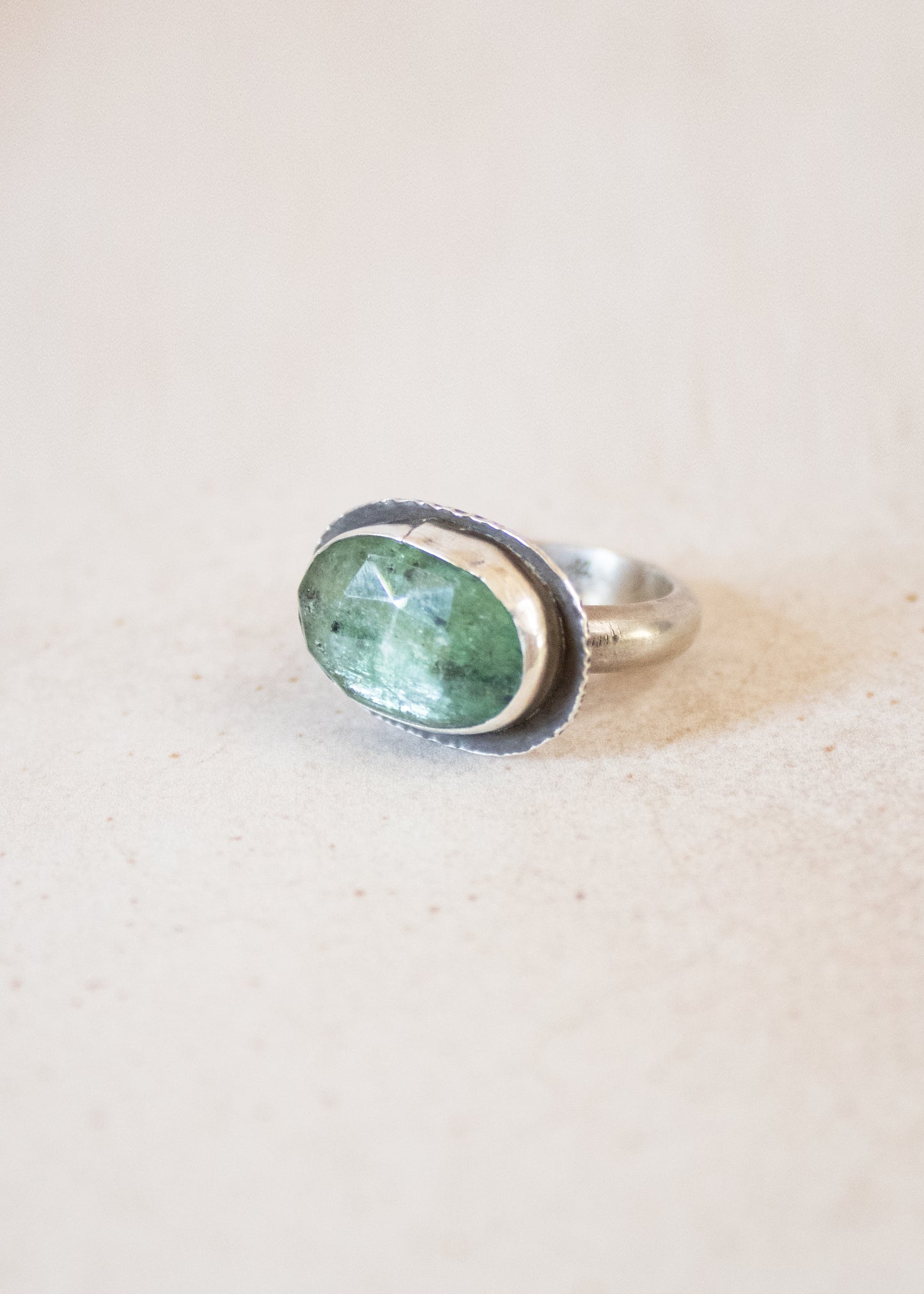 Green Kyanite Ring | Glacier Lily