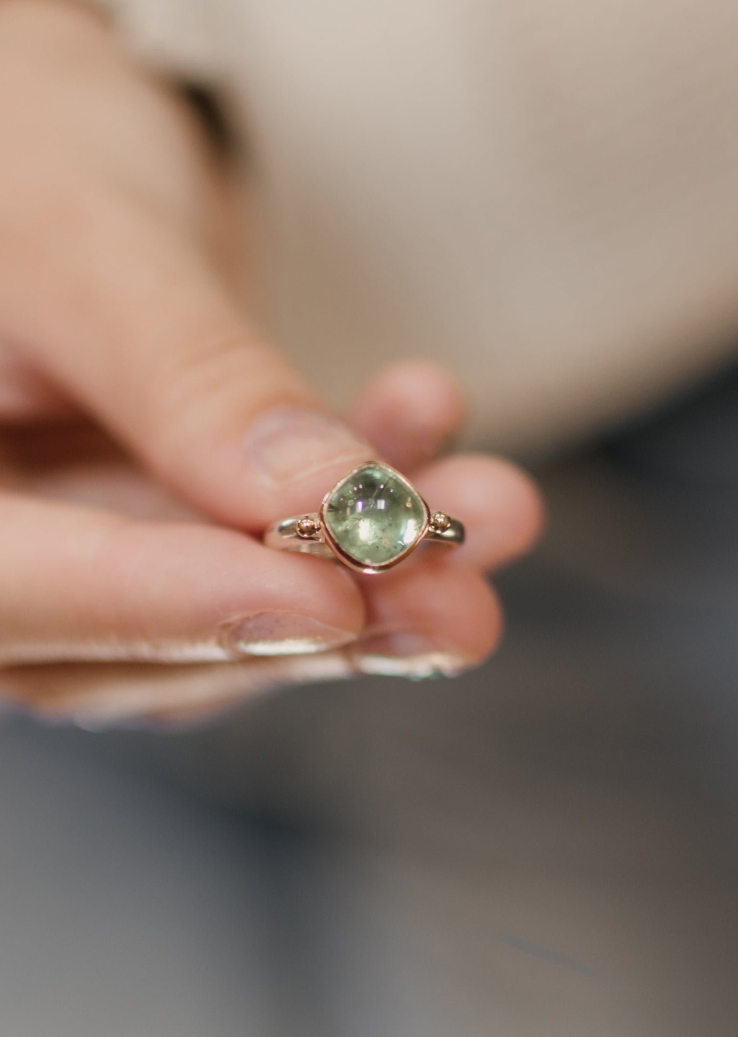 Green Tourmaline Ring | Linda Blumel