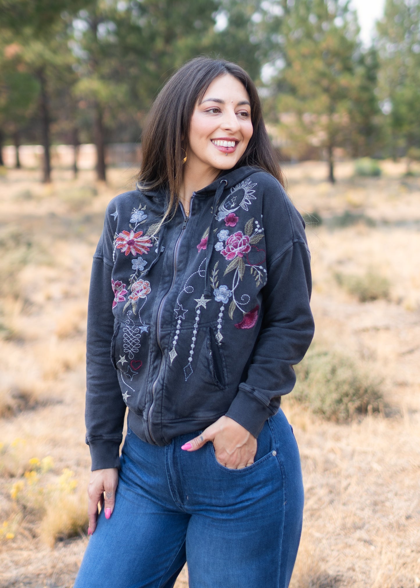Lulu Hoodie in Lava | Caite