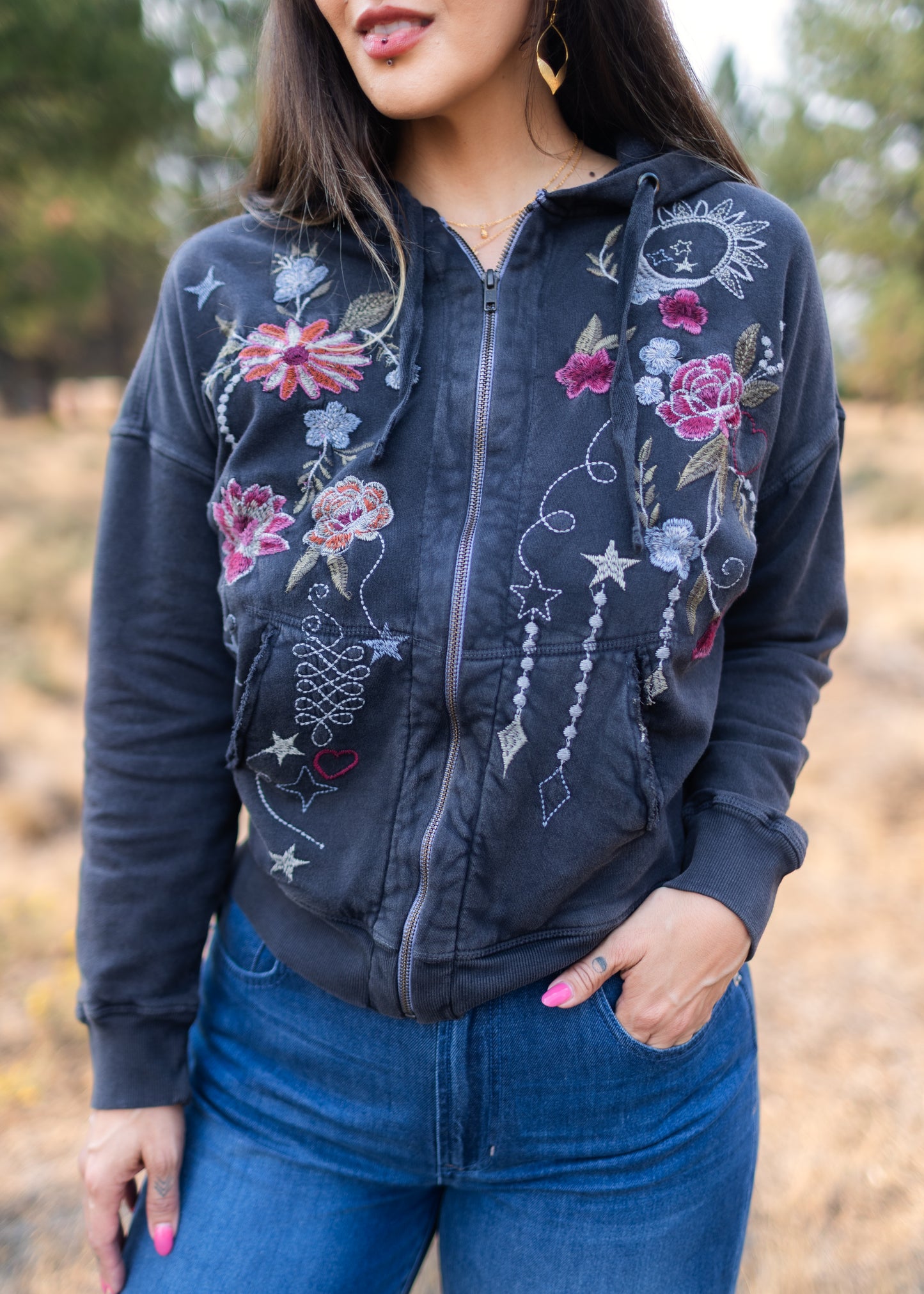 Lulu Hoodie in Lava | Caite