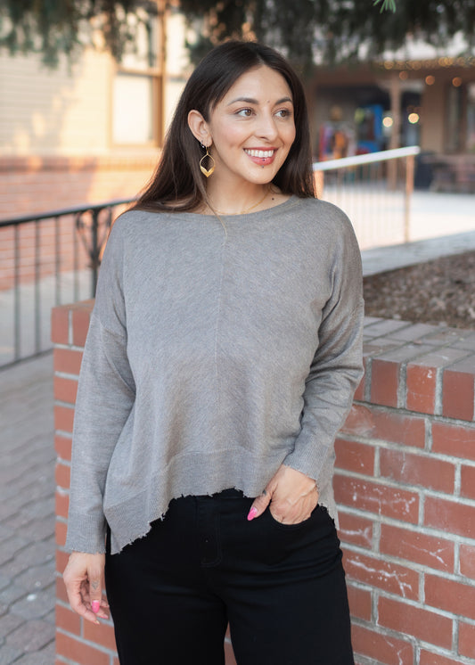 Lawson Sweater in Heather Brown | Kerisma