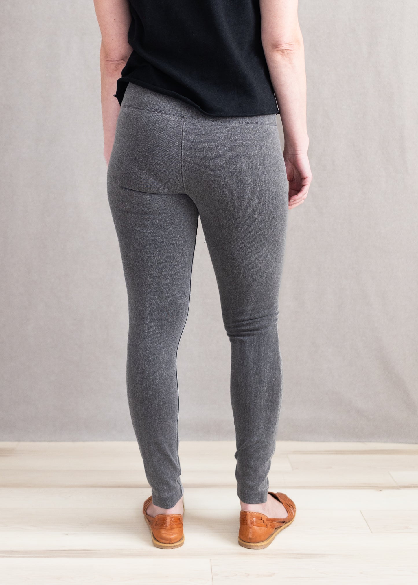 Denim Legging in Mid Grey | Lysse