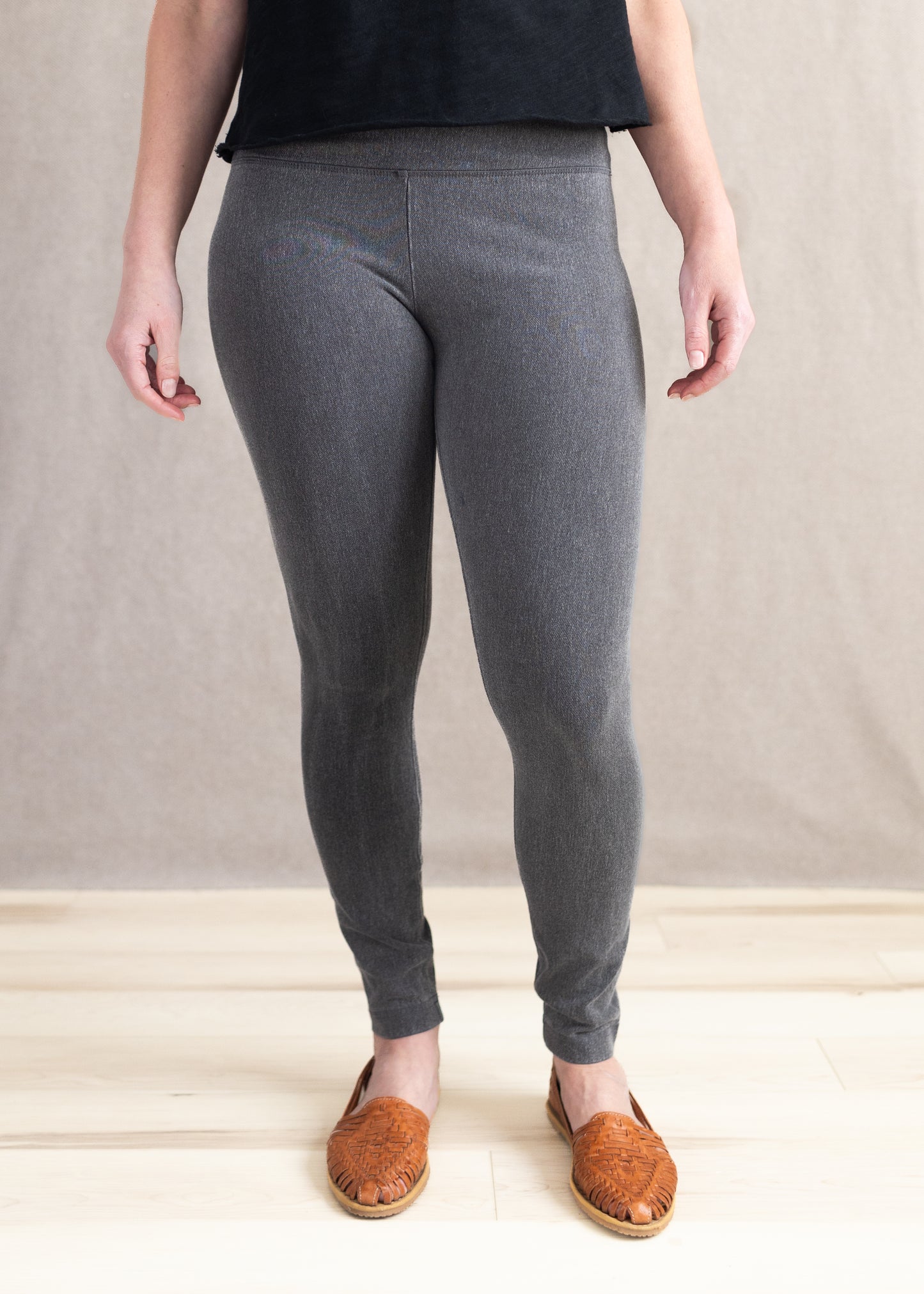 Denim Legging in Mid Grey | Lysse