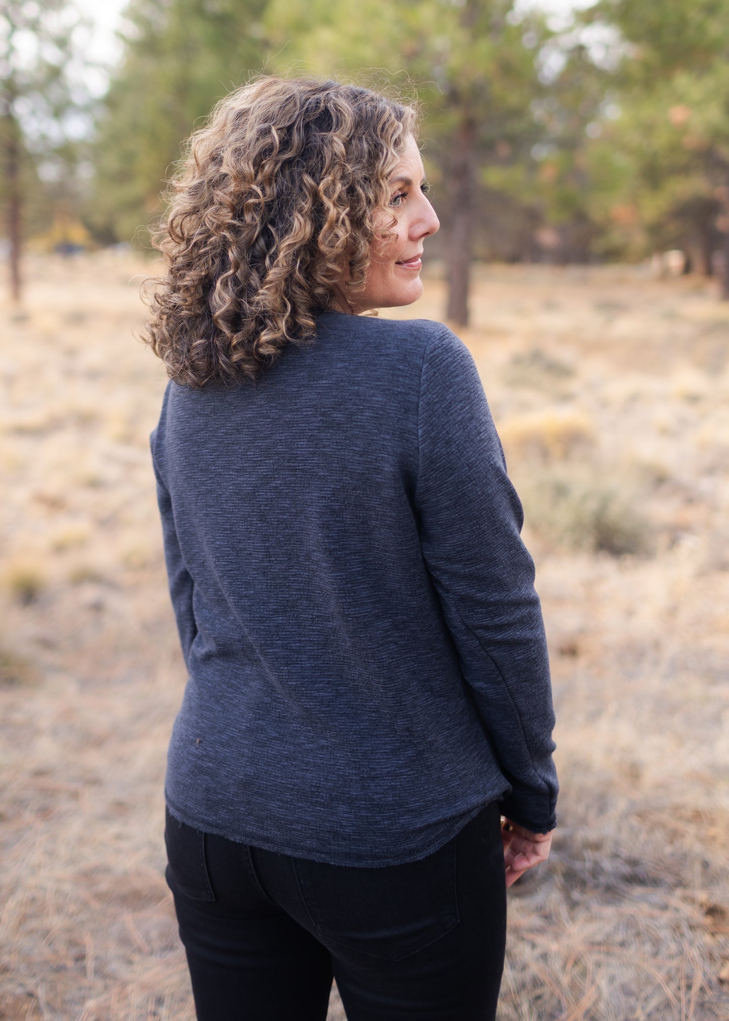 Crimped Sweatshirt in Gull | Cut•Loose