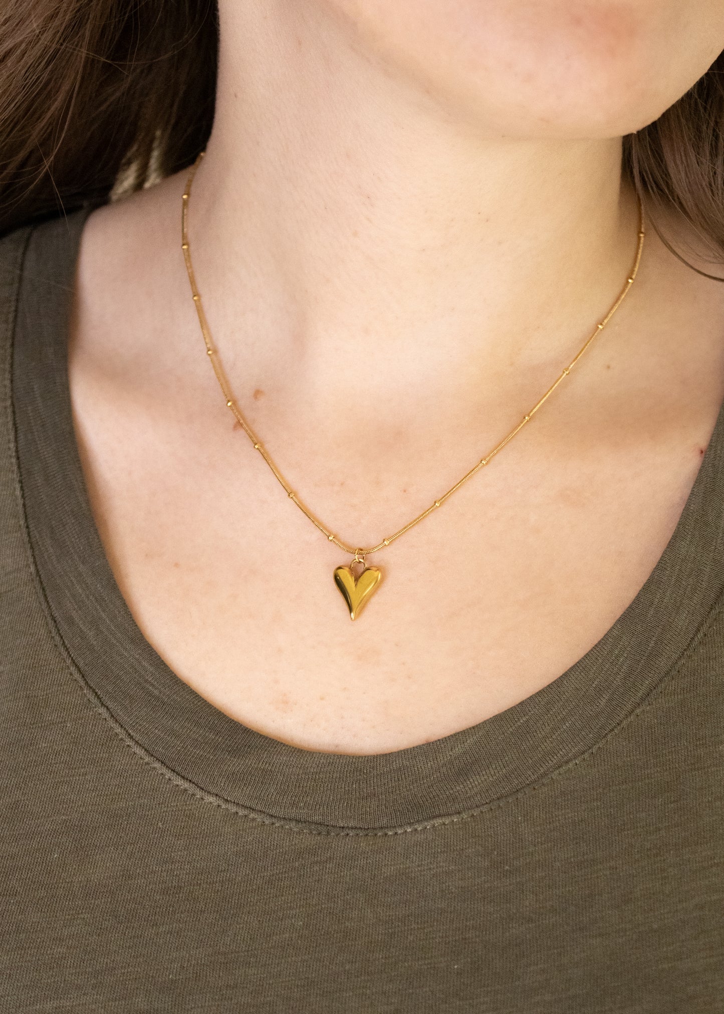 Gold Heart Necklace