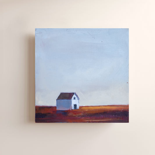 "Alone" Mini Landscape Oil Painting