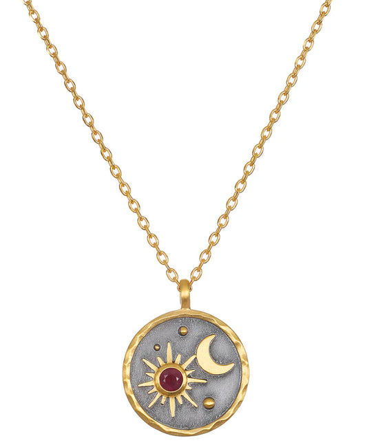 Celestial Birthstone Necklace - July | Satya