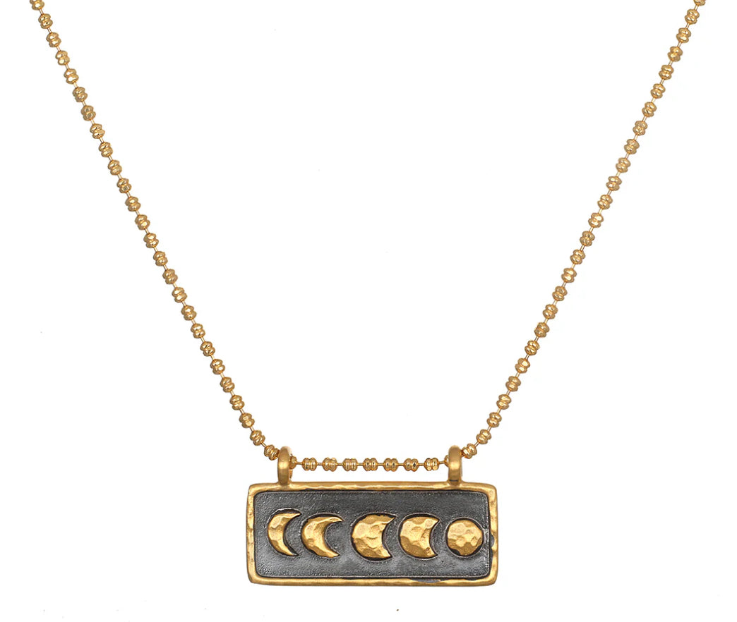 Moon Phase Bar Necklace | Satya