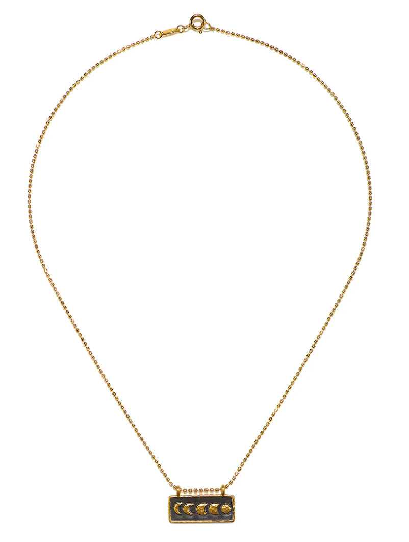 Moon Phase Bar Necklace | Satya