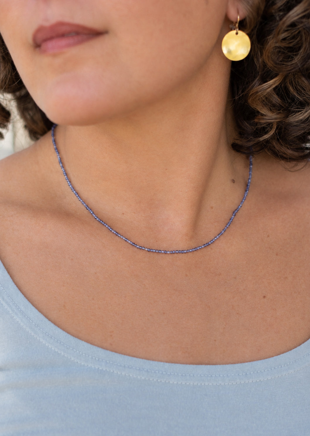 Petite Iolite Necklace