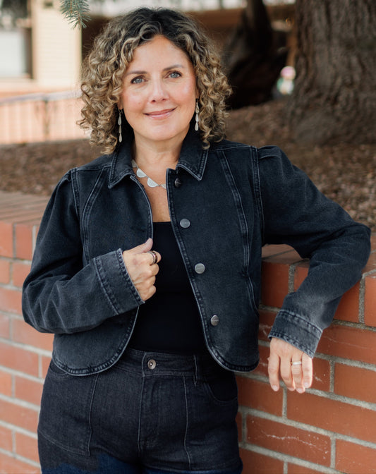 Denim Jacket in Washed Black | Sanctuary