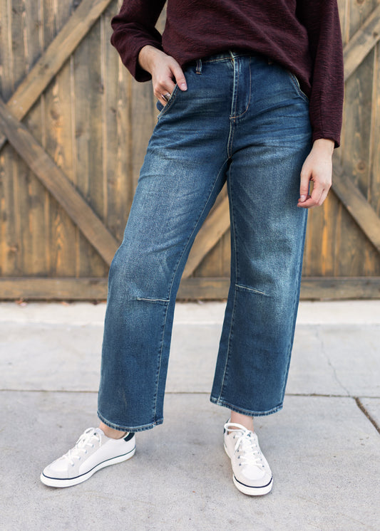Lasso Barrel Jean in Blue Mix | Dear John