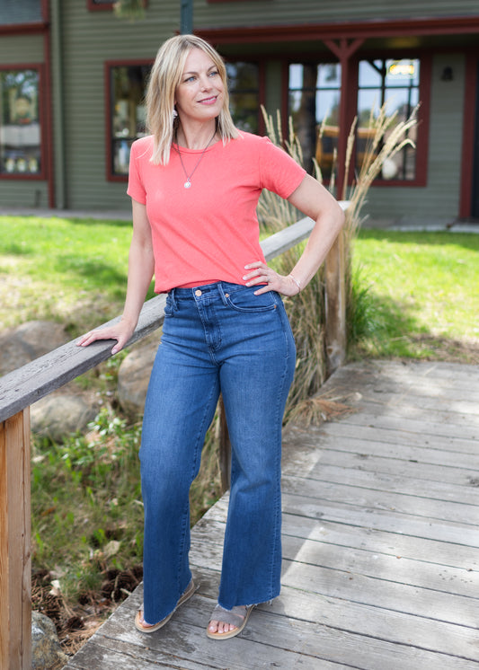 Fiona Super High Rise in Violet Blue | Dear John