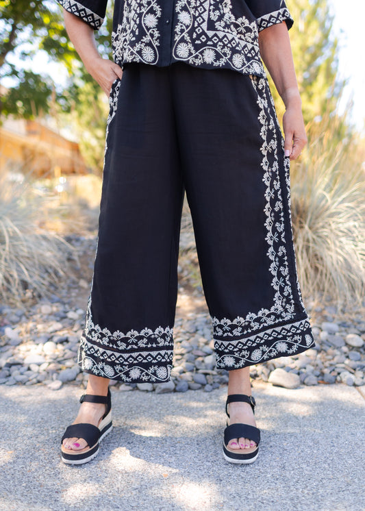 Villa Pant in Black | Johnny Was