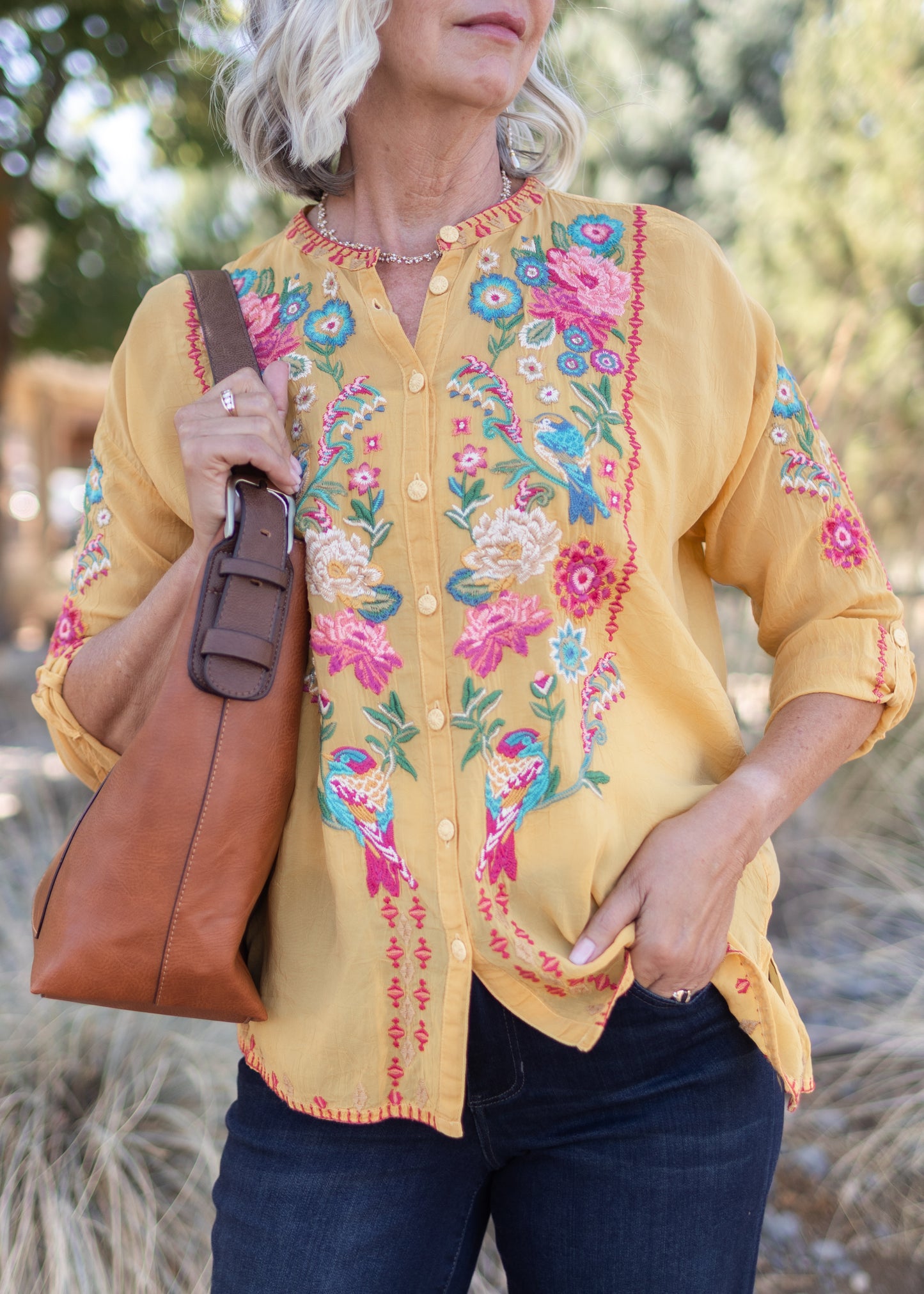 Audrey Shirt in Bamboo | Johnny Was