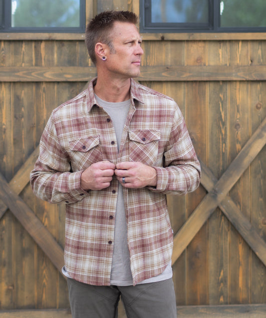 Sierra Flannel in Mahogany | Katin