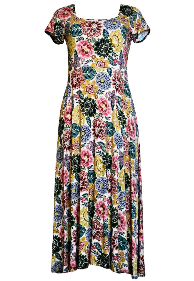 Bridgette Dress in Vintage Floral Print | Salaam