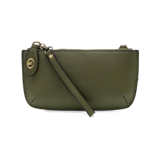 Mini Crossbody Wristlet Clutch in Olive Grove