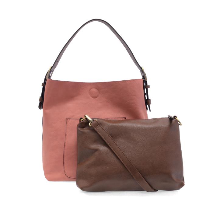Hobo Handle Handbag in Clay Pink