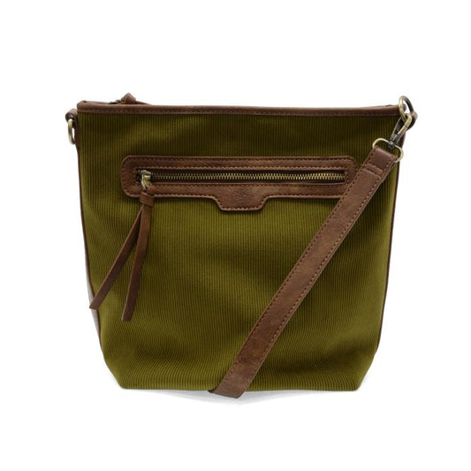 Corduroy Silas Crossbody in Olive