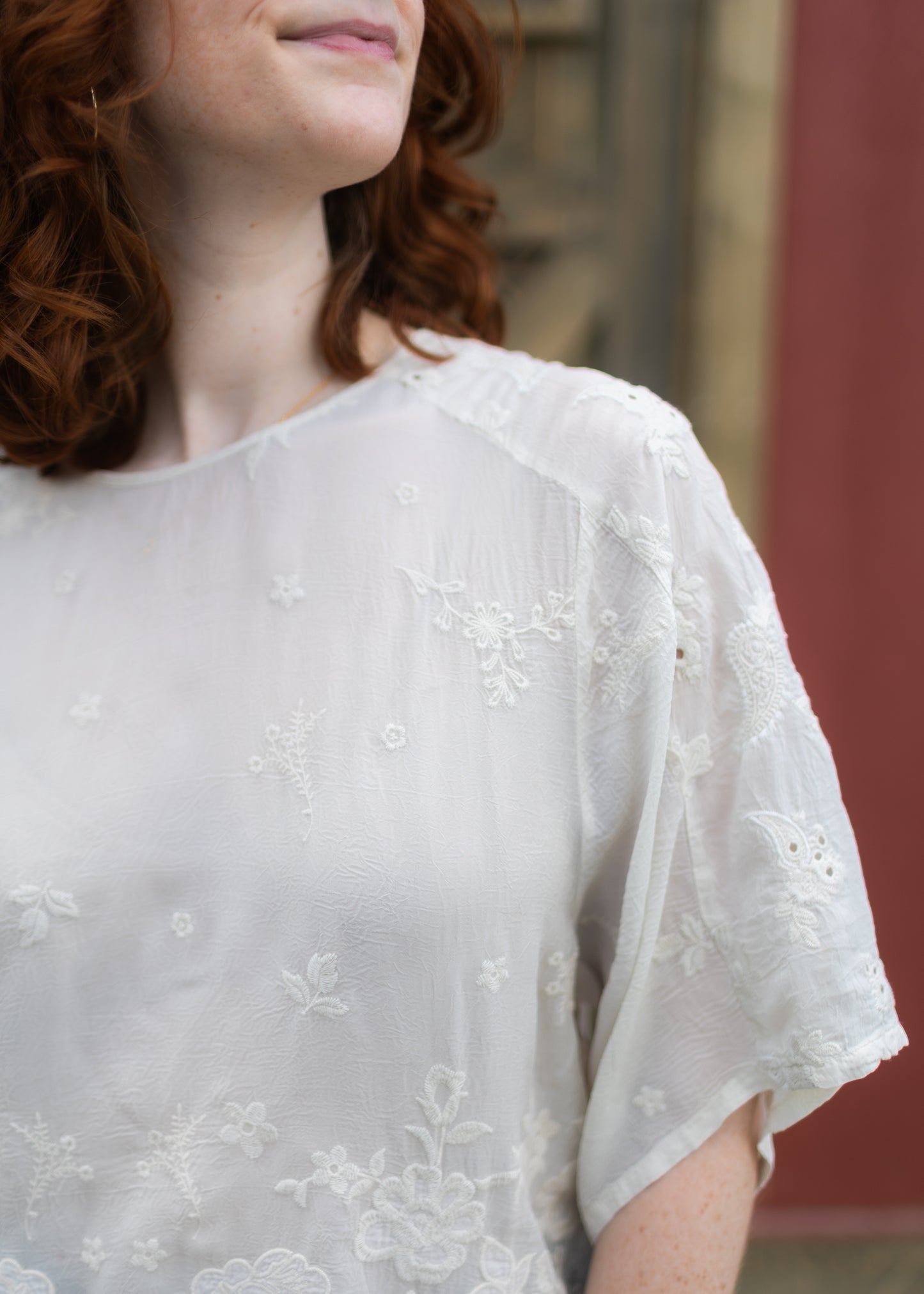 Jonet Blouse in Ecru | Johnny Was