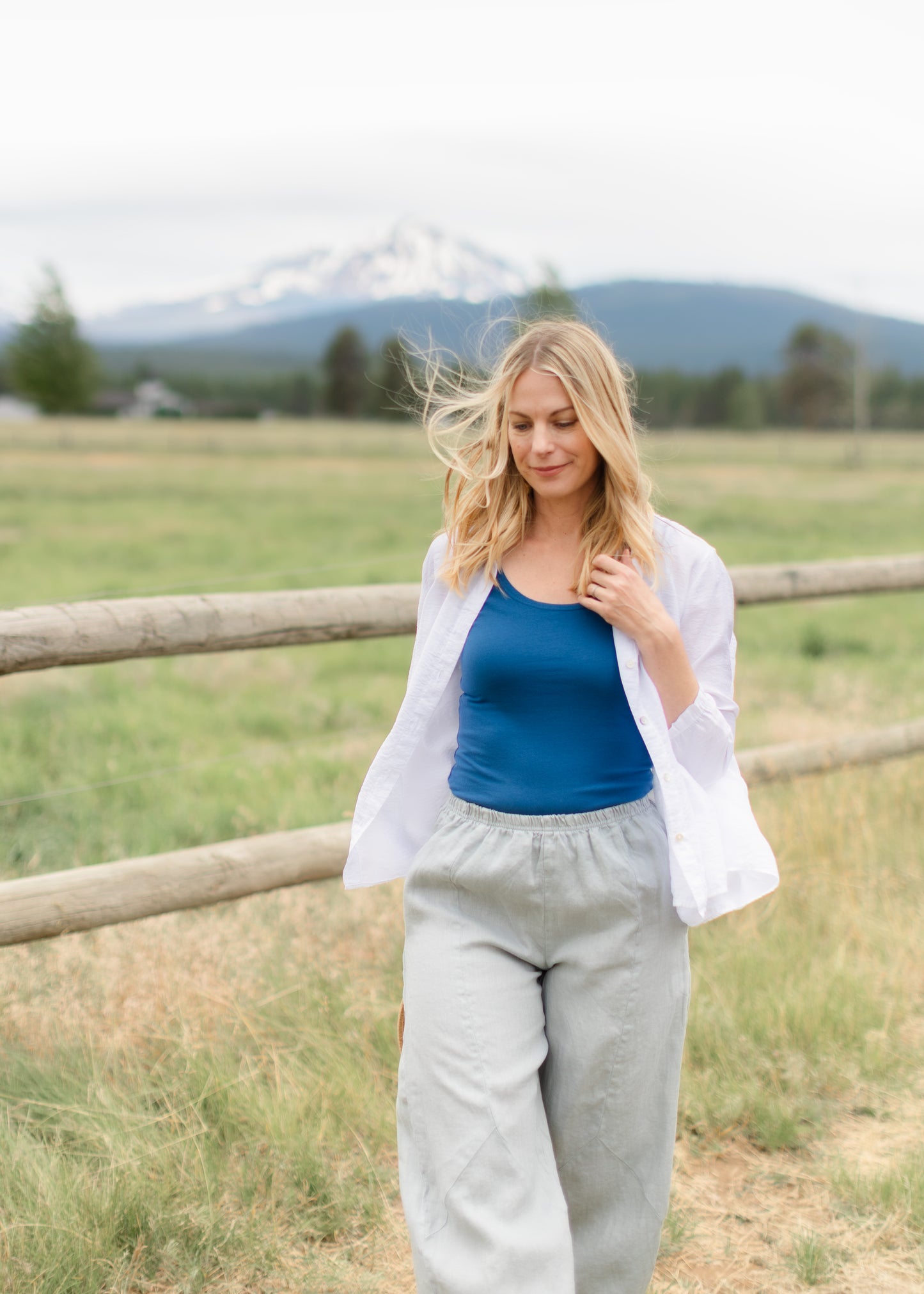 Parachute A-Line Shirt in White | Cut•Loose