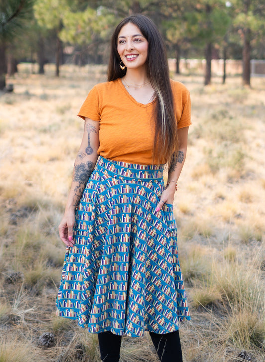 Sojourn Skirt in Library Print | Effie's Heart