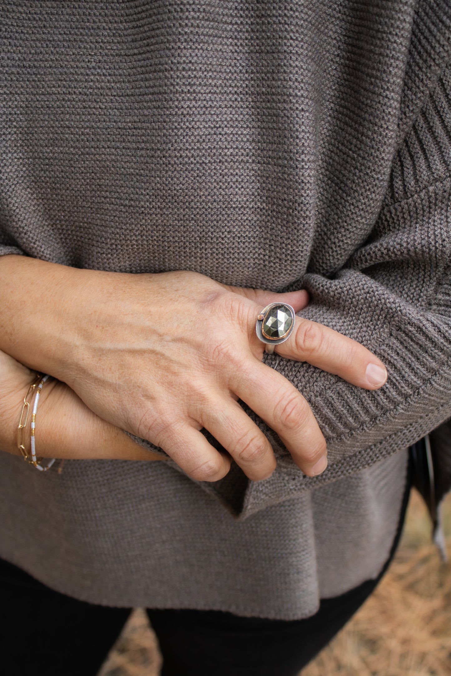 Pyrite Ring | Glacier Lily