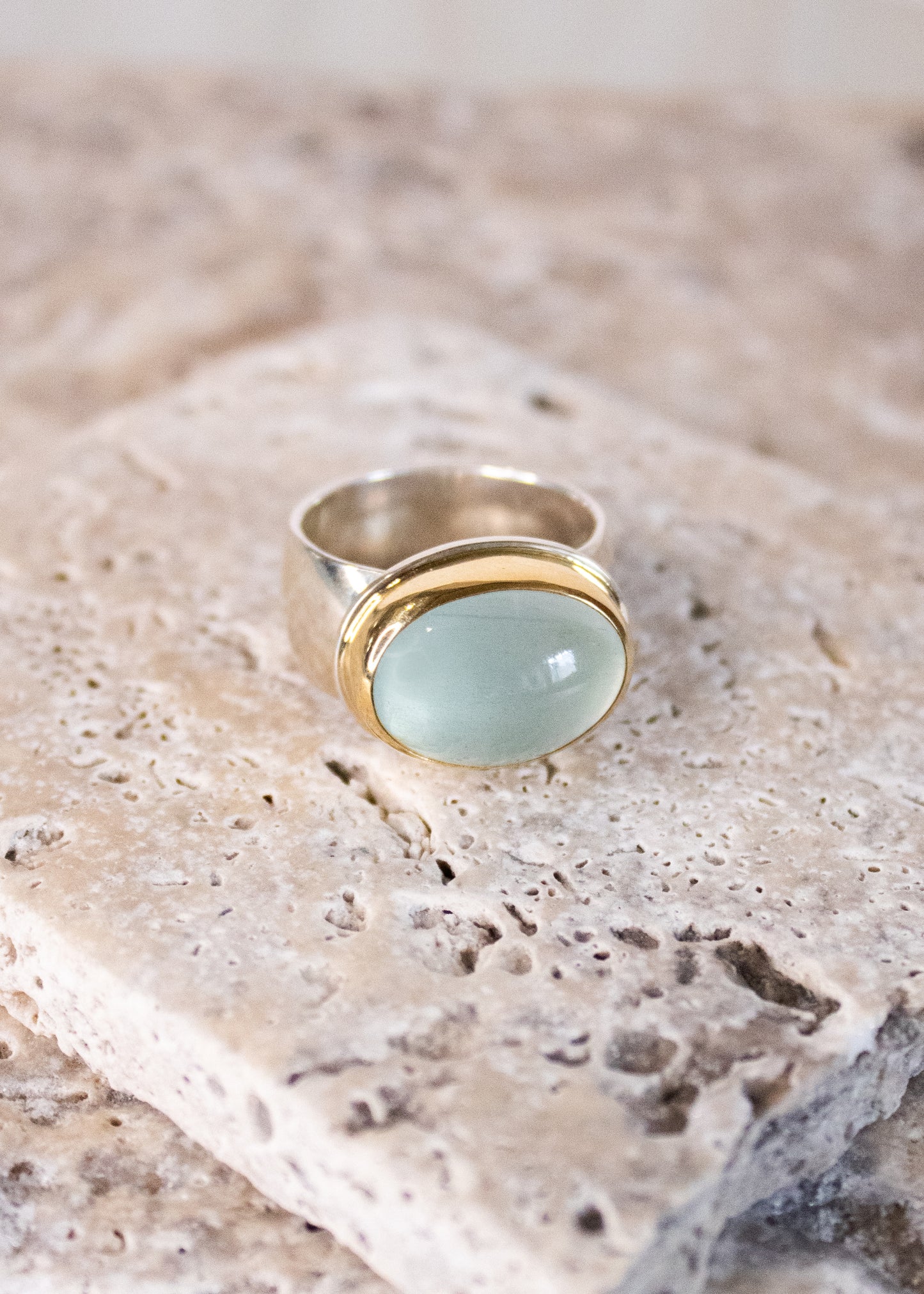 Oval Aquamarine Ring | Linda Blumel