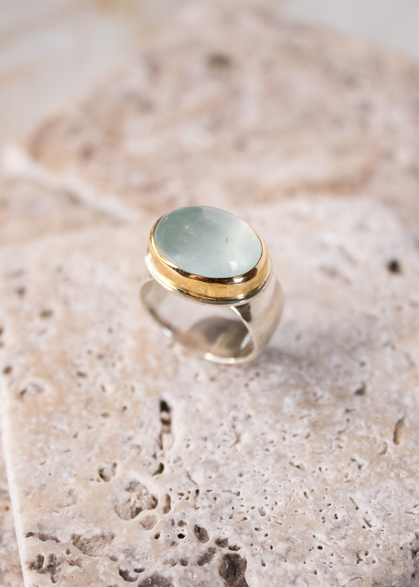 Oval Aquamarine Ring | Linda Blumel