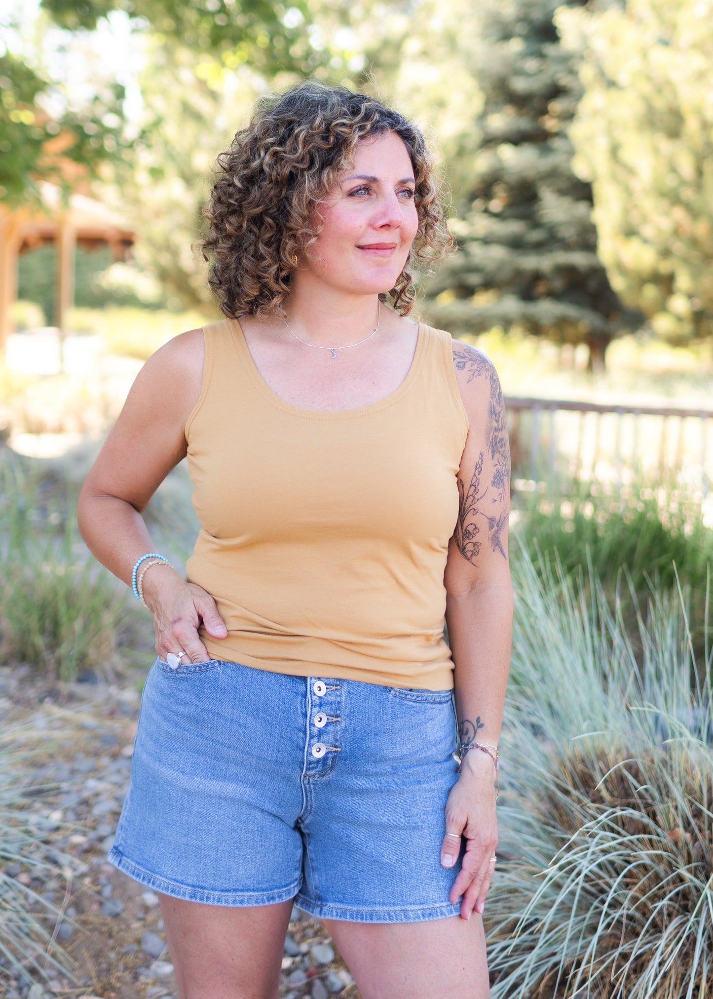 Convertible Boatneck Tank in Manuka | Cut•Loose